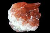 Natural, Red Quartz Crystal Cluster - Morocco #84349-1